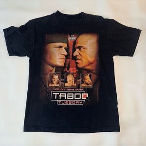 VTG WWE Taboo Tuesday T-Shirt Sz M John Cena Kane Shawn Michaels Wrestling 2005
